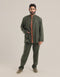 Button down wool blend jacket